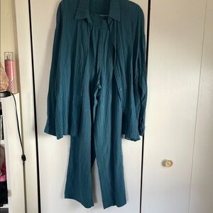 SHEIN Blue Pant Suit